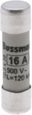 Low Voltage Cylindrical Fuse 500V 16A 120 kAIC 10 x 38 MM Ceramic Body