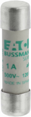 Low Voltage Fuse 10 x 38 mm, 500V AC, 1A, 120 kA Breaking Capacity, Class aM