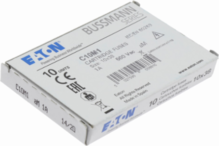 Low Voltage Fuse 10 x 38 mm, 500V AC, 1A, 120 kA Breaking Capacity, Class aM