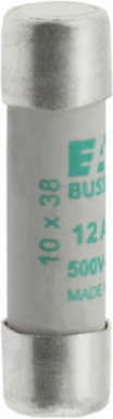 Cylindrical Fuse 10 x 38 mm, 12 A, 500 V AC, 120 kA Breaking Capacity, Class aM