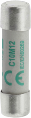 Cylindrical Fuse 10 x 38 mm, 12 A, 500 V AC, 120 kA Breaking Capacity, Class aM