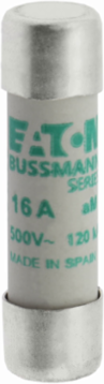 Low Voltage 10 x 38 mm Cylindrical Fuse, 500 V AC, 16 A, 120 kA Breaking Capacity