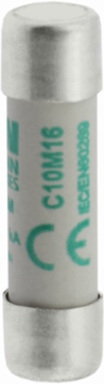 Low Voltage 10 x 38 mm Cylindrical Fuse, 500 V AC, 16 A, 120 kA Breaking Capacity