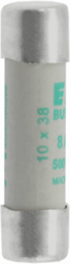 10 x 38 mm Cylindrical Fuse, 500 V AC, 8 A, 120 kA Breaking Capacity, Class aM
