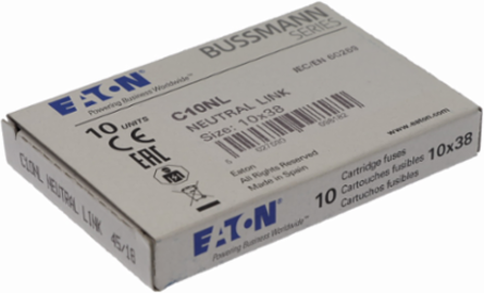 Camaster Neutral Link Fuse Accessory, Size 10 x 38 mm, Non-Indicating, 10-Pack