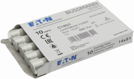 Cylindrical Fuse 14 x 51 mm, 1 A, 690 V AC, 80 kA Breaking Capacity