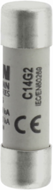 Low Voltage 14 x 51 mm Cylindrical Fuse, 690 V AC, 2 A, 80 kA Breaking Capacity, Class gG/gL