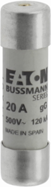 Low Voltage 14 x 51 mm Cylindrical Fuse, 20 Amps, 500 Volts AC, 120 kA Breaking Capacity