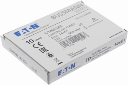 Low Voltage Cylindrical Fuse 14 x 51 mm, 500V AC, 32A, 120 kA Breaking Capacity