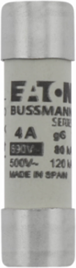 Low Voltage 14 x 51 mm Cylindrical Fuse 4 Amps 690 Volts AC 80 kA Breaking Capacity