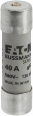 14 x 51 mm Cylindrical Fuse, 500V AC, 40A, 120 kA Breaking Capacity, Striker