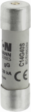 14 x 51 mm Cylindrical Fuse, 500V AC, 40A, 120 kA Breaking Capacity, Striker