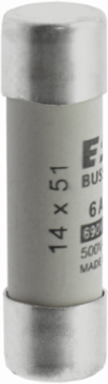 14 x 51 mm Cylindrical Fuse, 6 A, 690 V, 80 kA Breaking Capacity