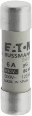 14 x 51 mm Cylindrical Fuse, 6 A, 690 V, 80 kA Breaking Capacity