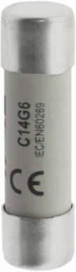 14 x 51 mm Cylindrical Fuse, 6 A, 690 V, 80 kA Breaking Capacity