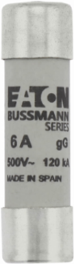 Low Voltage 14 x 51 mm Cylindrical Fuse, 500V AC, 6A, 120 kA Breaking Capacity