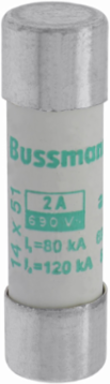 Cylindrical Fuse 14 x 51 mm, 2 A, 690 V AC, 80 kA Breaking Capacity, Class aM