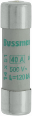 Low Voltage Cylindrical Fuse 14 x 51 mm, 40 Amps, 500 Volts AC, 120 kA Breaking Capacity