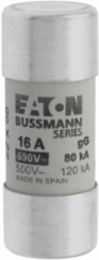 Low Voltage 22 x 58 mm Cylindrical Fuse, 690 V AC, 16 A, 80 kA Breaking Capacity