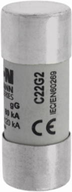 22 x 58 mm Cylindrical Fuse, 690V AC, 2A, 80 kA Breaking Capacity