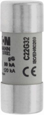 Cylindrical Fuse 22 x 58 mm 690 Volt AC 32 Amp 80 kA Breaking Capacity