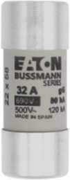 Cylindrical Fuse 22 x 58 mm 690 Volt AC 32 Amp 80 kA Breaking Capacity