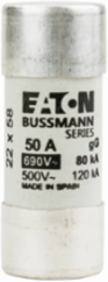 Low Voltage Cylindrical Fuse 690V 50A Ceramic Body Ferrule End