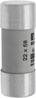 Cylindrical Fuse 22 x 58 mm, 6 Amps, 690 Volts AC, 80 kA Breaking Capacity