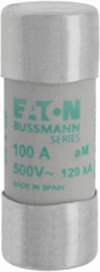 Low Voltage Cylindrical Fuse 22 x 58 mm, 100 Amps, 500 Volts AC, 120 kA