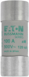 Low Voltage Cylindrical Fuse 22 x 58 mm, 100 Amps, 500 Volts AC, 120 kA