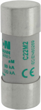 Cylindrical Fuse 22 x 58 mm, 690 Volts AC, 2 Amps, 80 kA Breaking Capacity