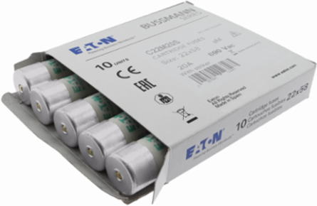 Cylindrical Fuse 22 x 58 mm, 20 Amps, 690 Volts AC, 80 kA Breaking Capacity, Striker