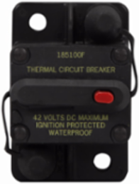 Switchable Automotive Circuit Breaker, 48 Volt DC, 30 Amp, 3 kAIC, Waterproof