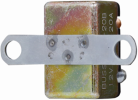 Automotive Circuit Breaker 14 Vdc, 20A, 1.5 kAIC, #10-32 TPI Stud