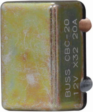 Automotive Circuit Breaker 14 Vdc 30A 1.5 kAIC Type I #10-32 TPI Stud