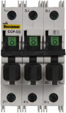 Compact Circuit Protector, 3 Pole, 30A, 600 Vac, 3.5 Inch Length