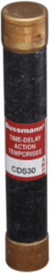 Time-Delay Fuse 600V 15A 10 kAIC Non-Indicating Ferrule End