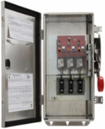 Heavy Duty Fusible Safety Switch 600V 60A NEMA 4X 3-Pole 304 Stainless Steel