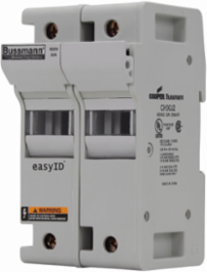 Eaton Bussmann series CH modular fuse holder, 600 Vac, 600 Vdc, 30A, Two-pole