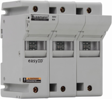 Modular Fuse Holder 600 Vac, 600 Vdc, 60A, Three-pole, 4.88 Inch Height