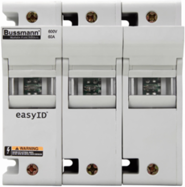 Modular Fuse Holder 600 Vac, 600 Vdc, 60A, Three-pole, 4.88 Inch Height