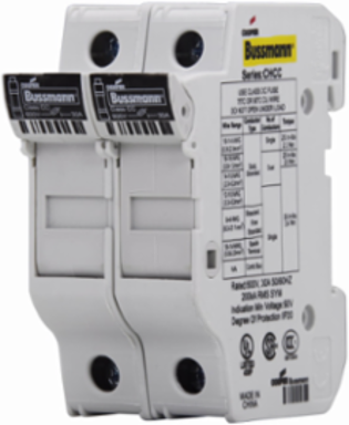 Modular Fuse Holder, 48 Vdc, 30A, Two-Pole, 2.91 Inch Height, Class CC