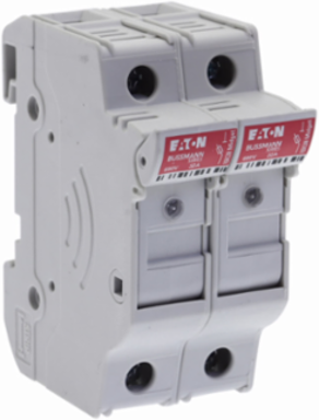 Eaton Bussmann series CHM modular fuse holder, 600V (UL), 690V (IEC), 30A (UL), 32A (IEC), Modular fuse holder, Two-pole - CHM2DIU