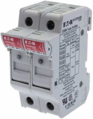 Eaton Bussmann series CHM modular fuse holder, 600V (UL), 690V (IEC), 30A (UL), 32A (IEC), Modular fuse holder, Two-pole - CHM2DIU