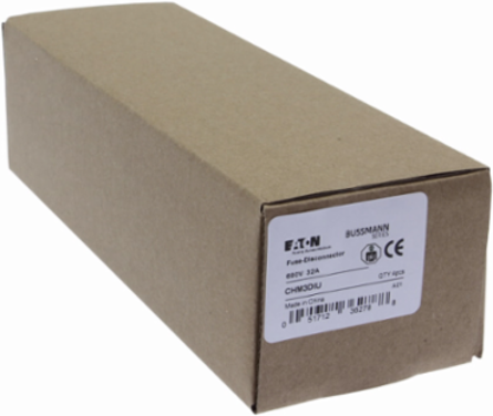 Eaton Bussmann series CHM modular fuse holder, 600V (UL), 690V (IEC), 30A (UL), 32A (IEC), Modular fuse holder, Three-pole - CHM3DIU