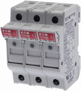 Eaton Bussmann series CHM modular fuse holder, 600V (UL), 690V (IEC), 30A (UL), 32A (IEC), Modular fuse holder, Three-pole - CHM3DIU