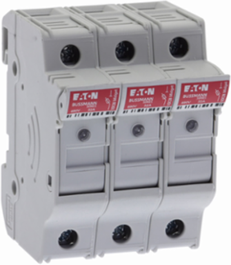 Eaton Bussmann series CHM modular fuse holder, 600V (UL), 690V (IEC), 30A (UL), 32A (IEC), Modular fuse holder, Three-pole - CHM3DIU