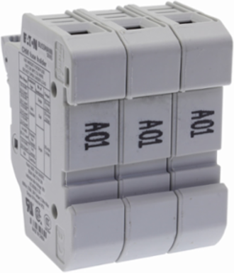 Eaton Bussmann series CHM modular fuse holder, 600V (UL), 690V (IEC), 30A (UL), 32A (IEC), Modular fuse holder, Three-pole - CHM3DIU