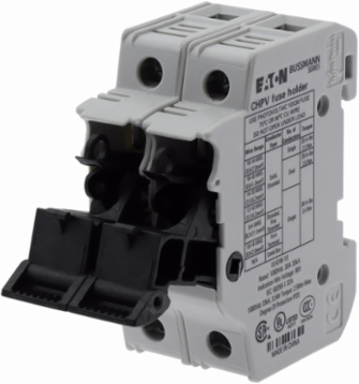 Photovoltaic Fuse Block, 1000 Vdc, 30A, Modular, Two-Pole, 3.28 Inch Width