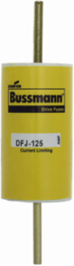 High Speed Fuse, 125A, 600 Vac, 450 Vdc, Class J, Blade End x Blade End